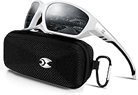 Vista 13 de Suoso Gafas de sol polarizadas deportivas para hombres: gafas de sol UV400 para mujeres, protección envolvente para pesca, conducción, TR90