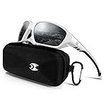 suoso Sports Polarized Sunglasses for Men: Womens UV400 Protection Sun Glasses Wrap Around Goggles for Fishing Driving TR90