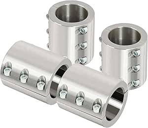Stainless Steel Beam Clamps 4 Steel Tube Clamps Bolt On 1.50" 1 1/2" Roll Cage Mounts 1 In Pipe Clamps - Foto 11