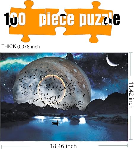 Miniatura 2 de Rompecabezas de 100 piezas, rompecabezas de 100 piezas para adultos y niños, adecuado para adultos y niños (B0005, 100 piezas, 100 piezas)