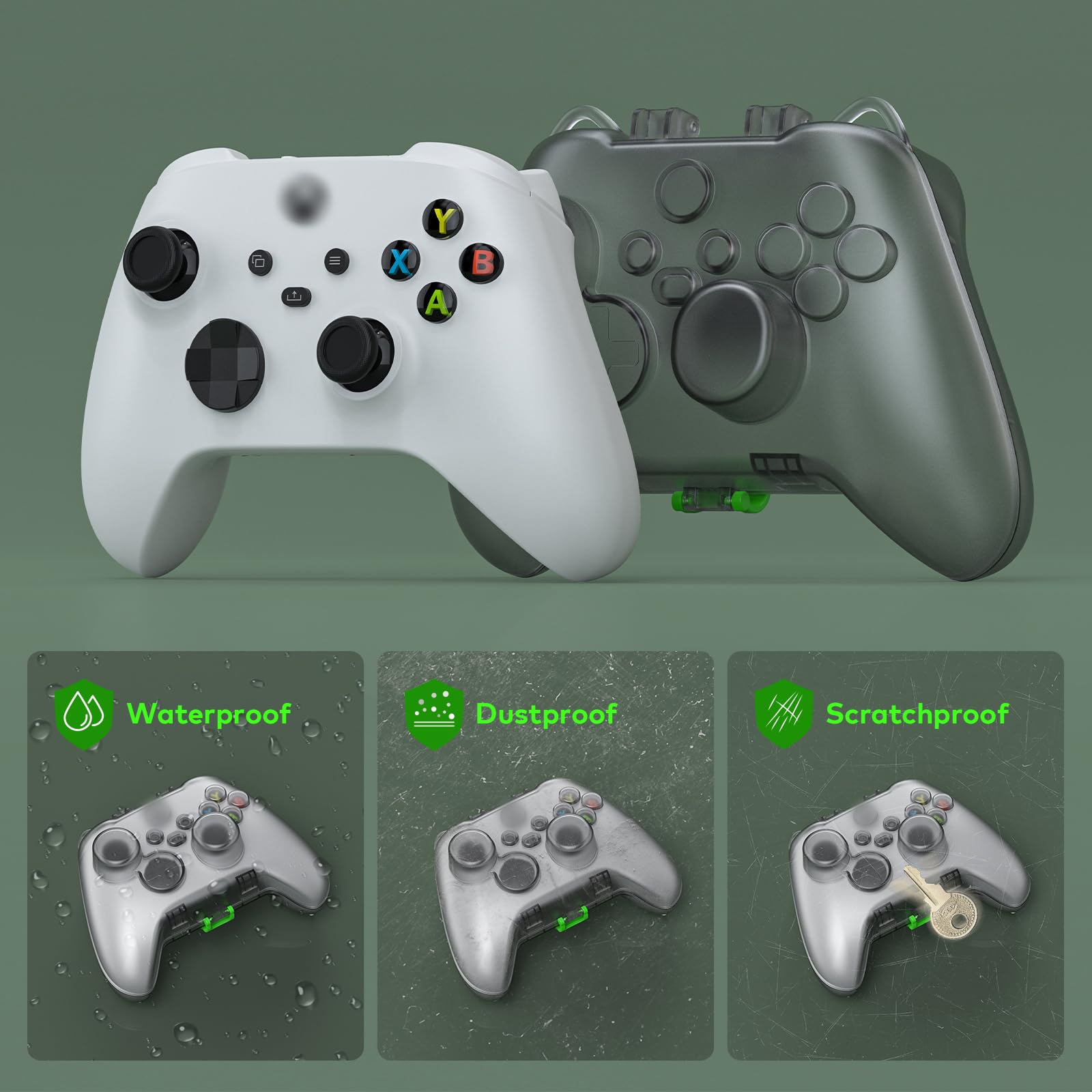 Etui na kontroler na Xbox Series X/S, etui ochronne do Xbox Series X/S bezprzewodowy kontroler do przenoszenia etui na podróż Xbox Kontroler do gier Torba do przechowywania zdalny uchwyt, akcesoria do
