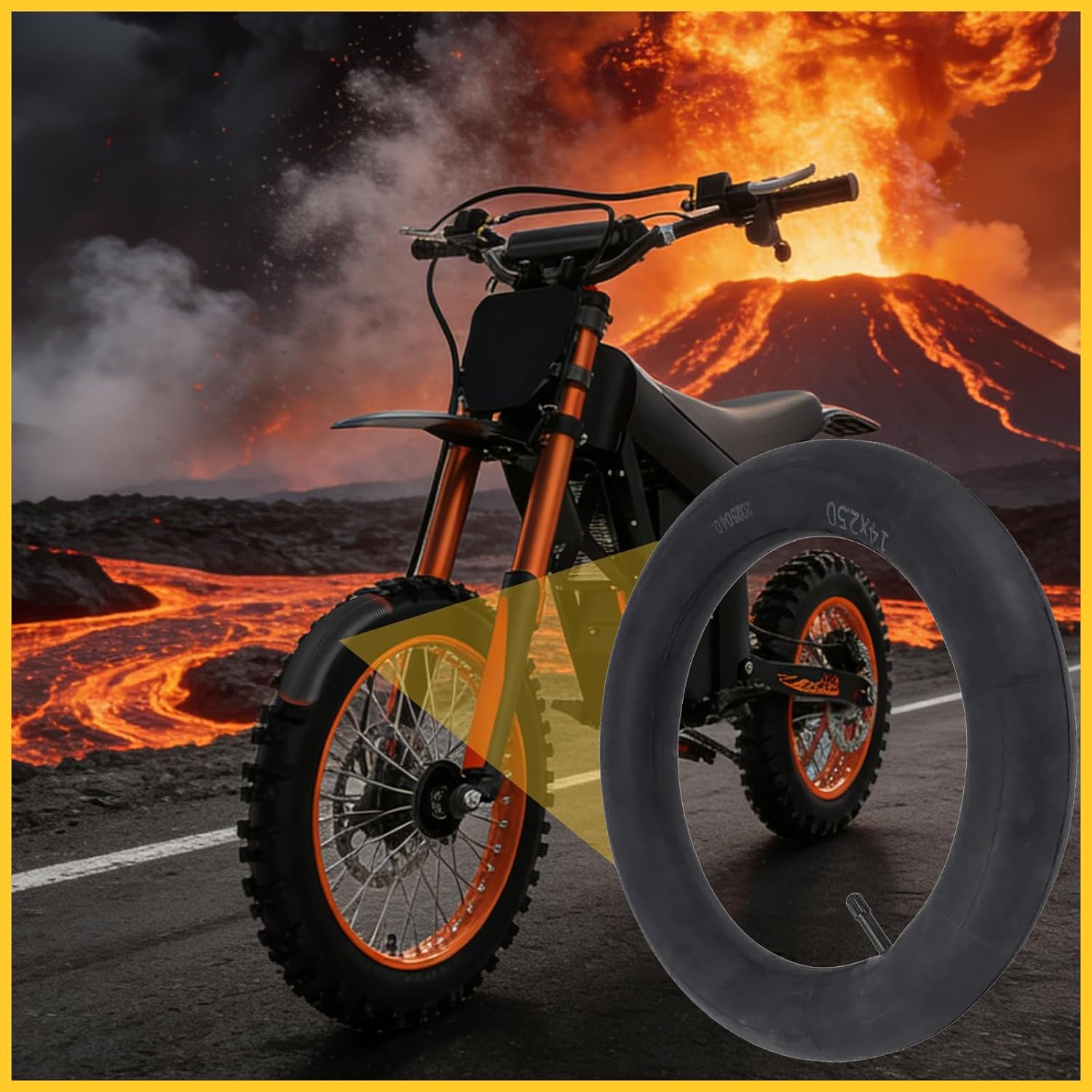 Generic 2 Pack Electric Bike Fat Tire Bike Tube,Front and Rear Inner Tube,Compatible with Tutto Tutti Soleil 01 Electric Dirt Bike