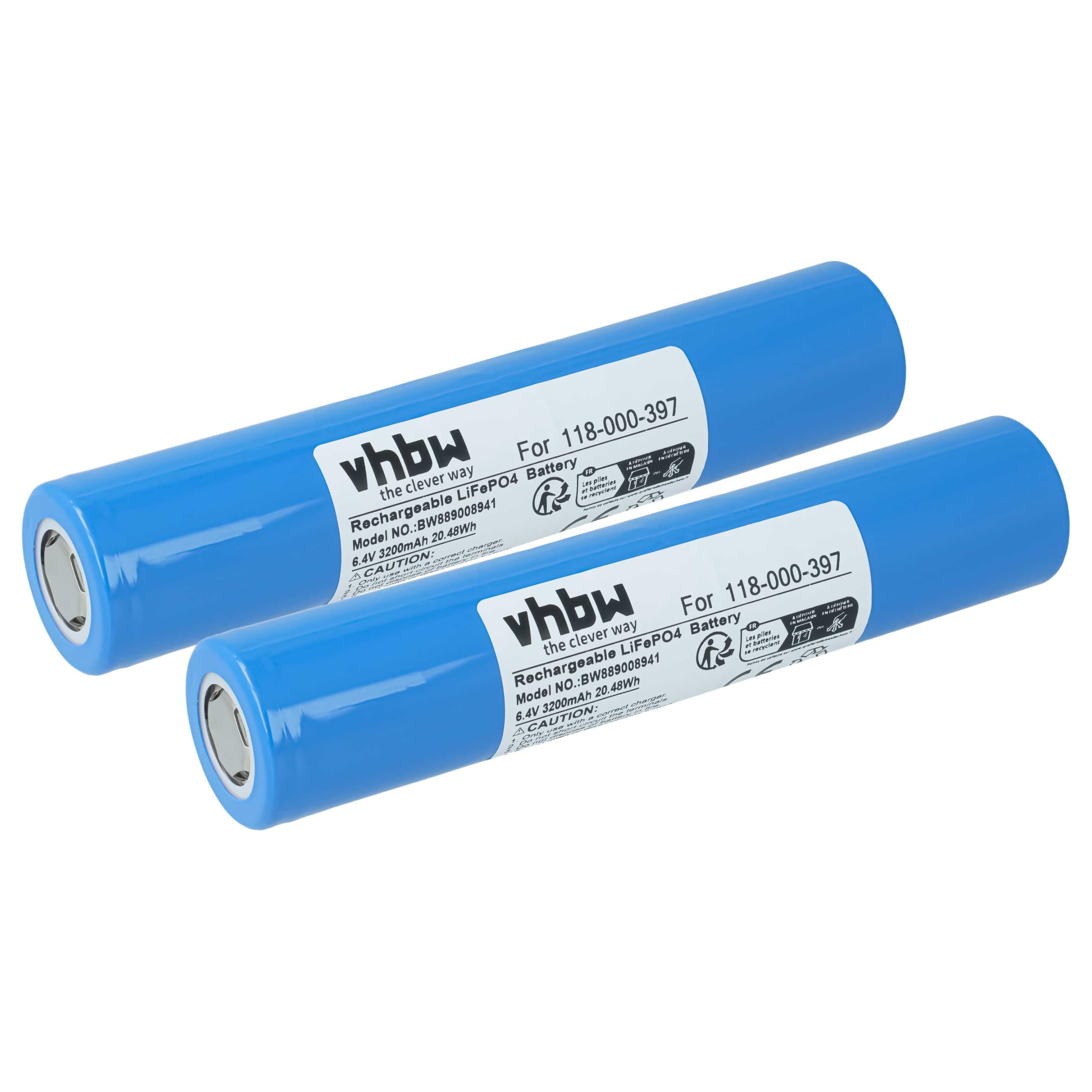 vhbw 2 x akumulator zamienny do Maglite 118-000-397
