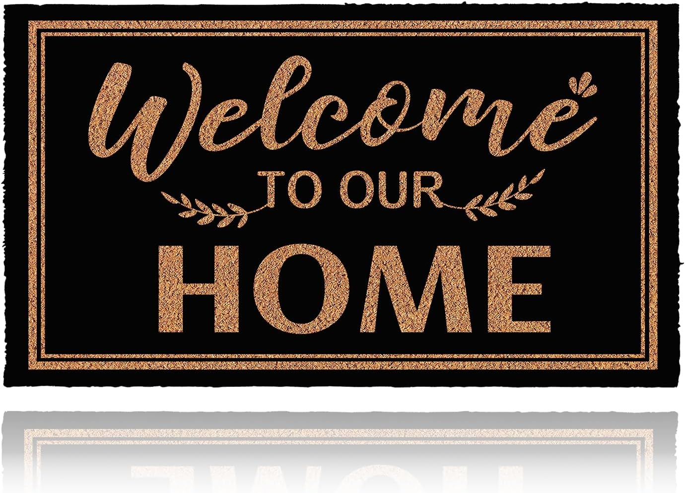 Welcome Doormat Funny Front Door Welcome to Our Home Doormat Anti-Slip Mats Home Decor, Gift Door Mats for The Entrance Way Indoor 30"(W) X 17"(L)