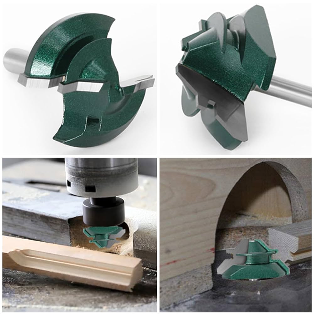 Amazon | Bestgle45°面取りカッター6.35mm 超硬トリマ ルーター