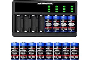 Pickle Power 123A Lithium Batteries 8 Pack for Arlo Cameras and Flashlights