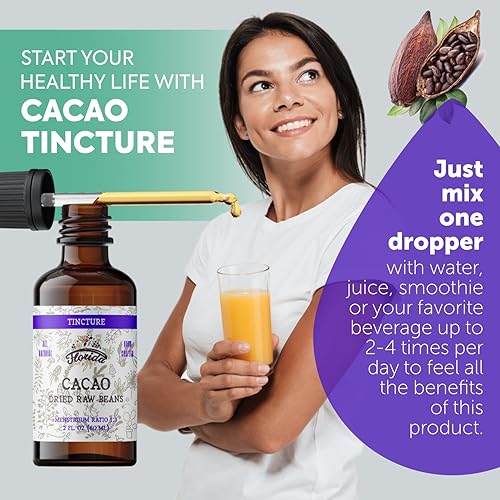Miniatura 2 de Tintura de cacao, extracto de cacao orgánico (Theobroma cacao) Frijoles crudos secos, sin OMG en glicerina vegetal orgánica prensada en frío, 2