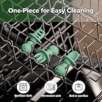 Vista 7 de Haakaa Silicone Baby Spoons Self Feeding 6 Months – Baby Utensils with Anti-Choke Astronaut Handle, Easy-Grip, Gum-Friendly, Durable & Safe – Baby