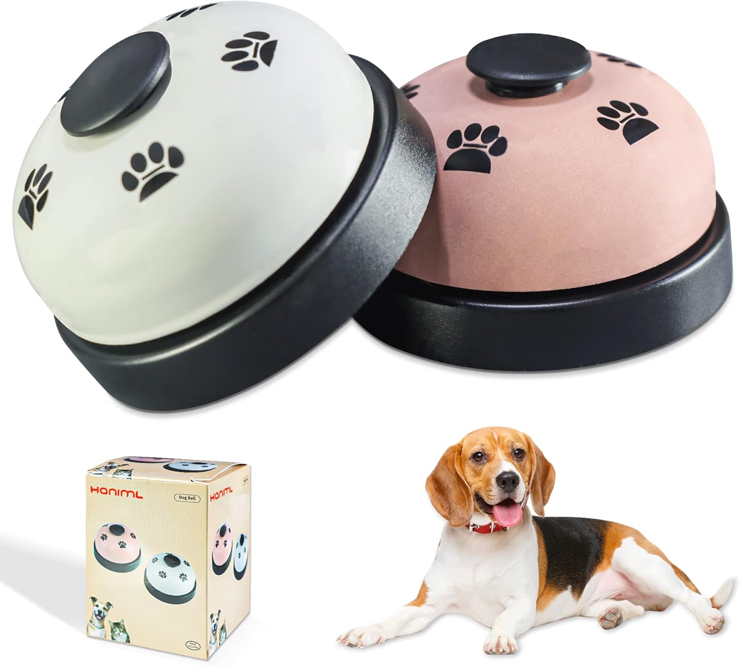 HANIML Dog Training Bell Dog Bell for Door Potty Training Dog Cat Door Bell Set of