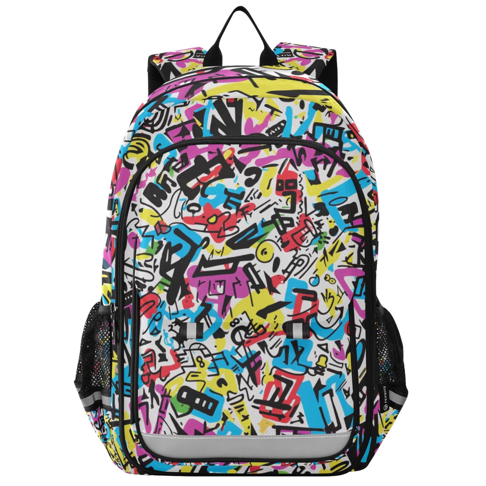 Abstract Patterns Laptop Backpack for Boys Girls Bookbag Travel Bag Casual Daypack School Backpack for Students