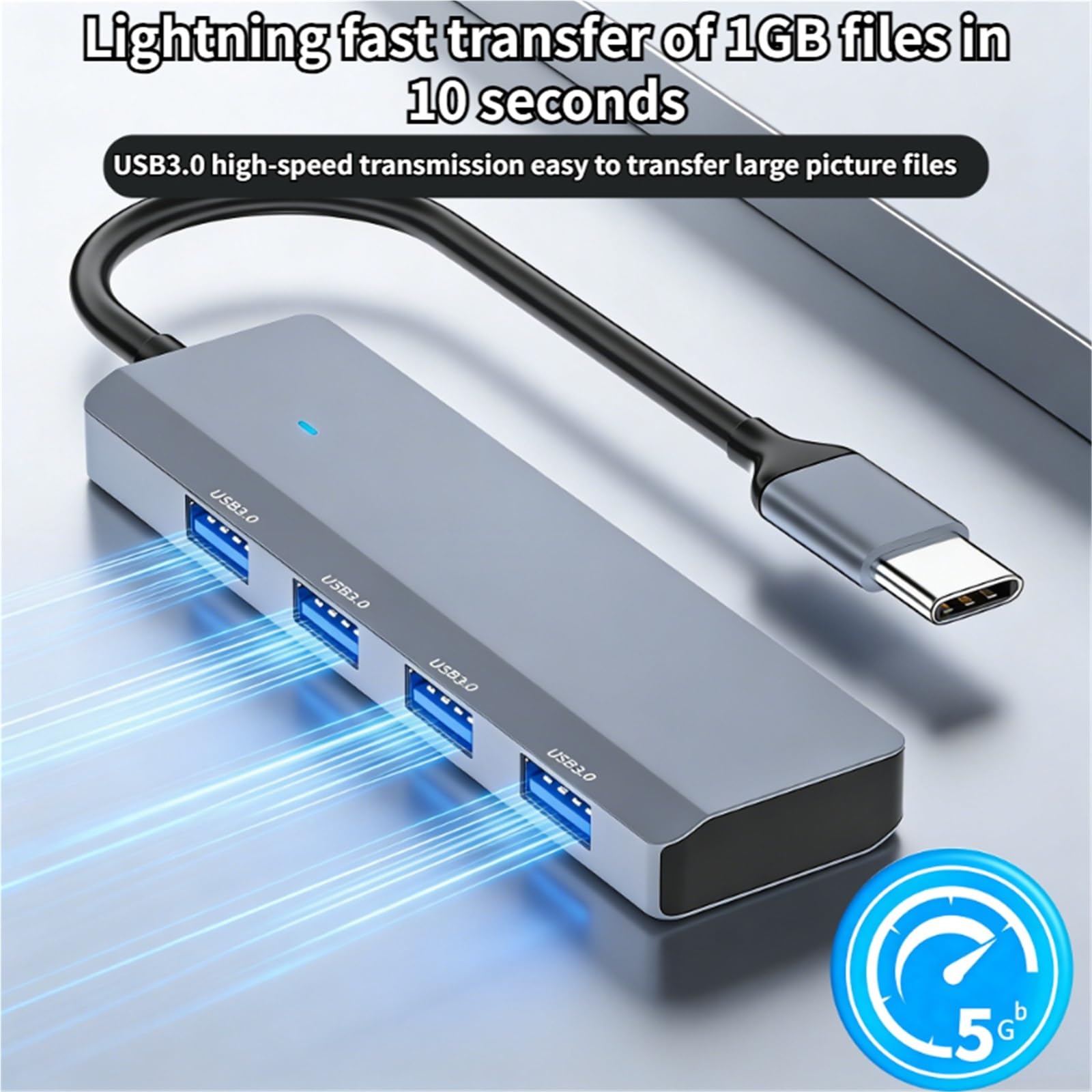 Hub USB 3.0 Hub USB 4-portowy szybki rozdzielacz typu c 5 Gb/s do PC akcesoria komputerowe wieloportowy HUB 4 porty USB 3.0 2.0 (typ)
