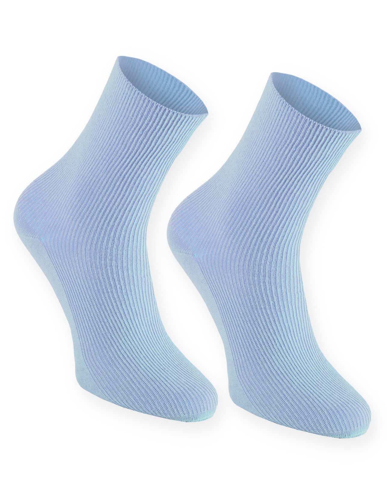 Rainbow Socks8 pairs of NON-ELASTIC LOOSE DIABETIC Cotton Socks for SWOLLEN FEET and VARICOSE VEINS, Light Cheerful Colours,