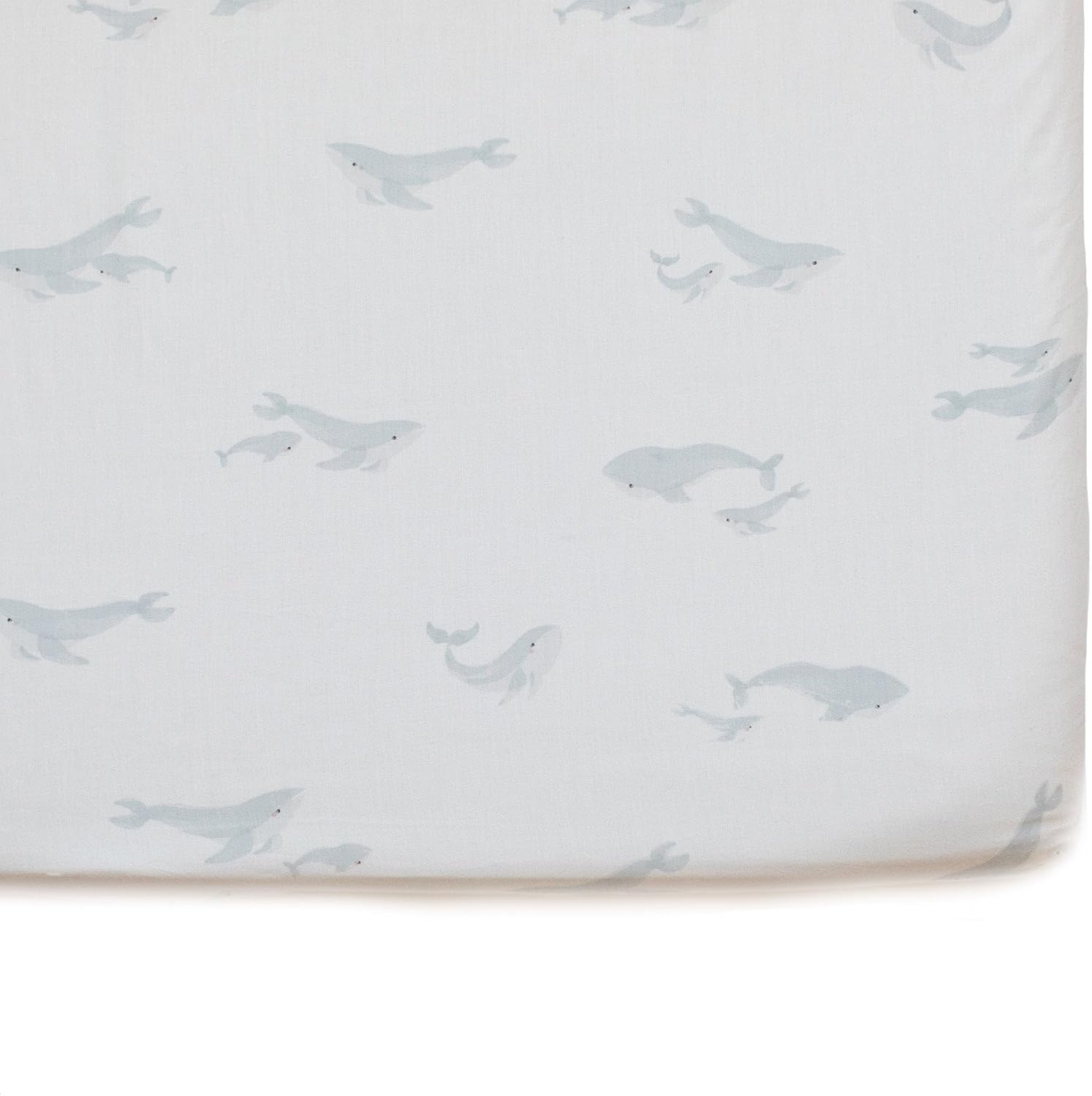 Pehr Crib Sheet, Follow Me Elephant | Breathable Brushed Organic Cotton for Soft Sleep | Fits Standard Crib Mattresses up to 52”L x 28”W x 8”H