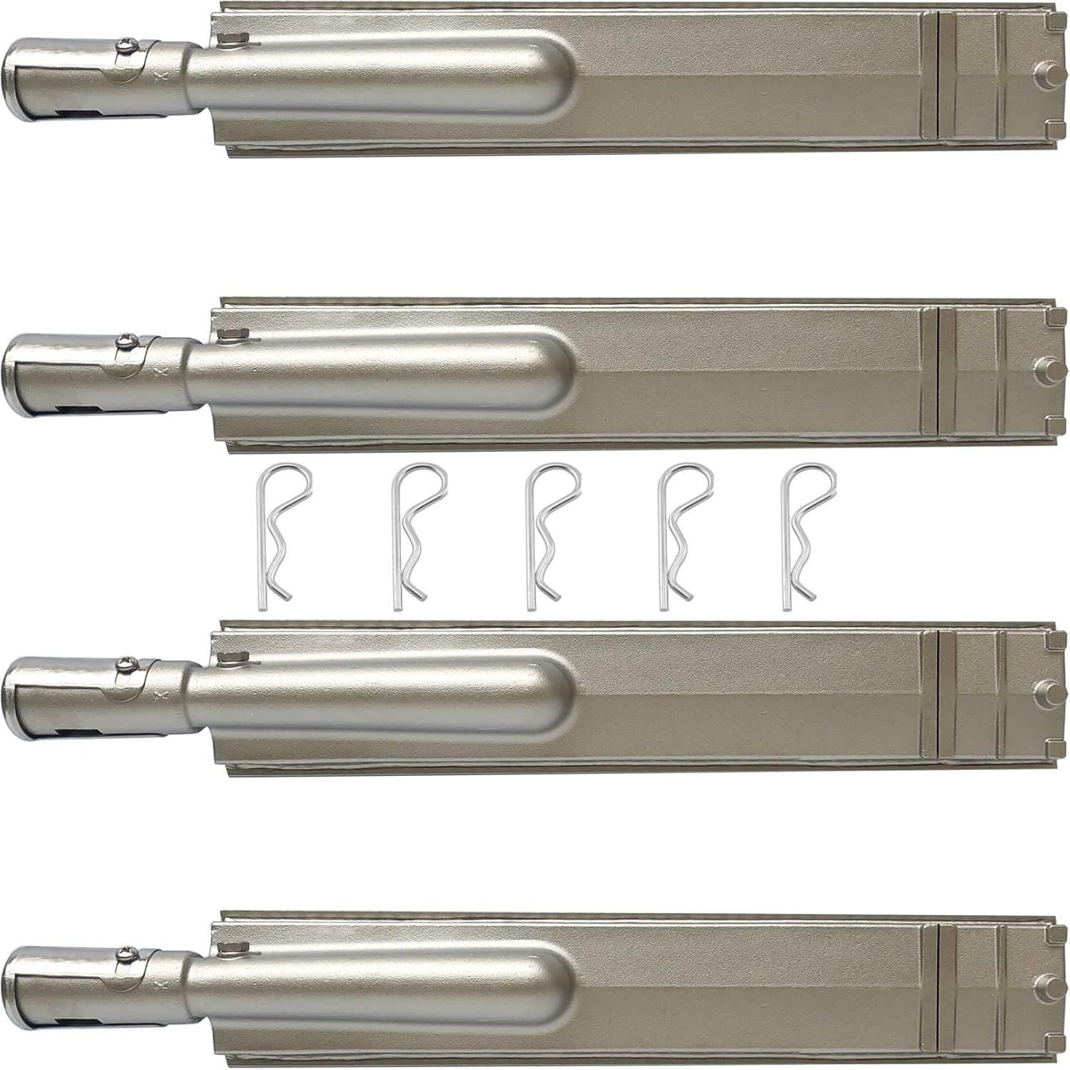 Heavy Duty Cast Stainless Steel 304 Bull Grill Burner Replacement Parts Outdoor Premium Gas BBQ Grill Burner for Bull Lion Cal Flame Blaze Aussie Bakers Chefs Turbo Coyote Jenn Air Nexgrill Charbroil