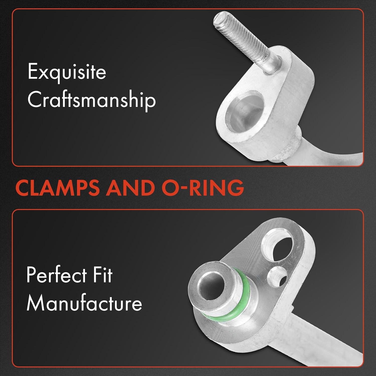 A-Premium A/C Liquid Line Hose Assembly Compatible with Volkswagen Jetta, Golf, GTI, Golf Alltrack, Golf R, Golf SportWagen & Audi A3, A3 Quattro, TT Quattro, A3, Condenser to Evap, w/o Orifice Tube