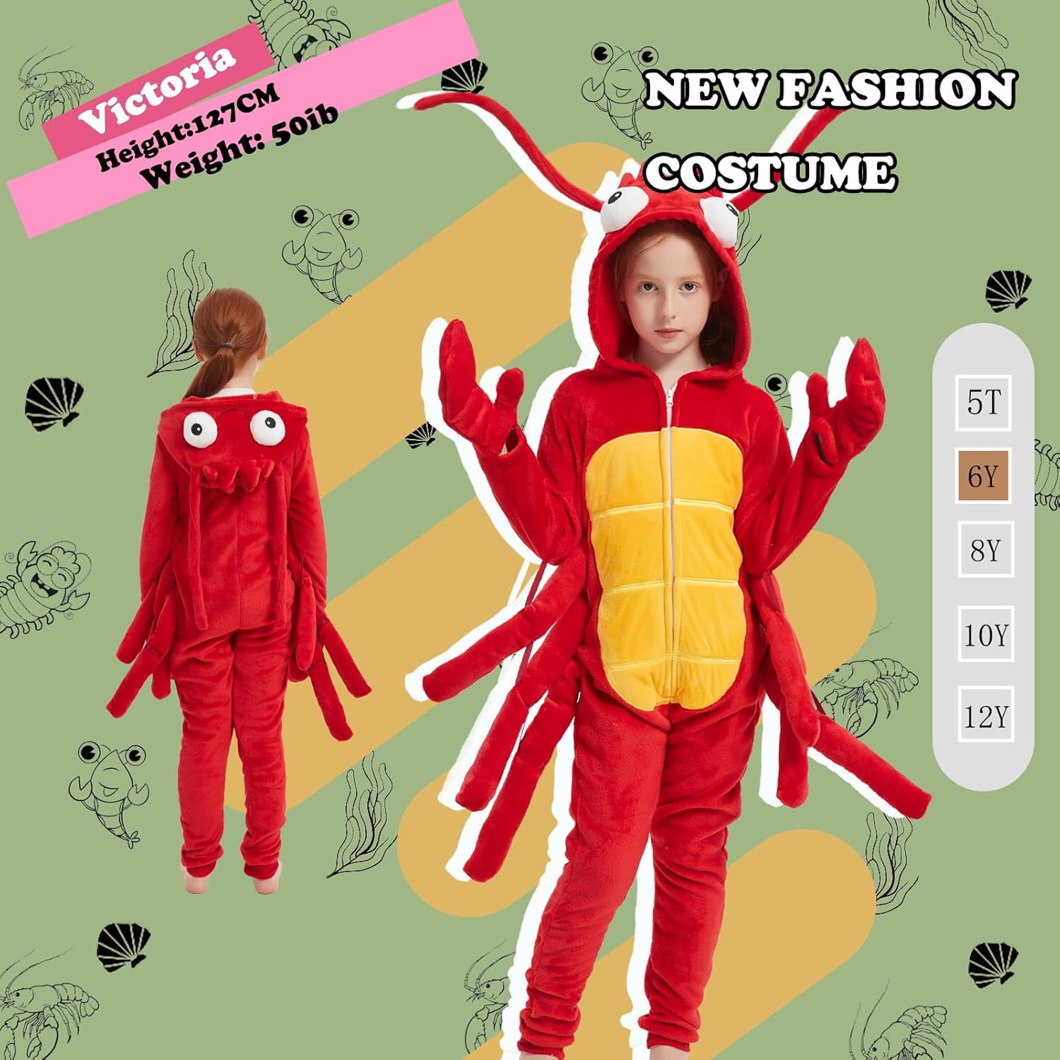 Kids Flannel Animal Onesie Costume Halloween Dress up Christmas for Girls and Boys - Image 4