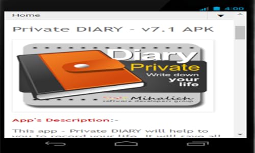 Personal diary