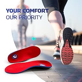 Pure Stride Professional Full Length Orthotics - Shoe Insert & Support for Metatarsals, High Arch, Flat Feet - Pain Relief for Plantar Fasciitis, Arch, Heel - 1 Pair, Men\'s 11-11.5/Women\'s 13-13.5