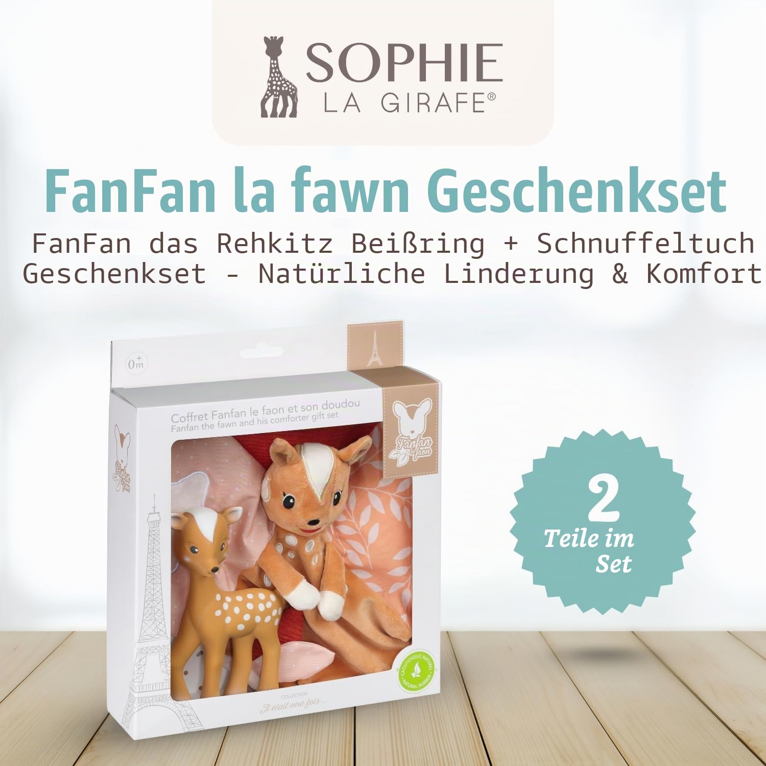 Sophie la Girafe – FanFan The Rehkitz Beißring & Tröster Geschenkset