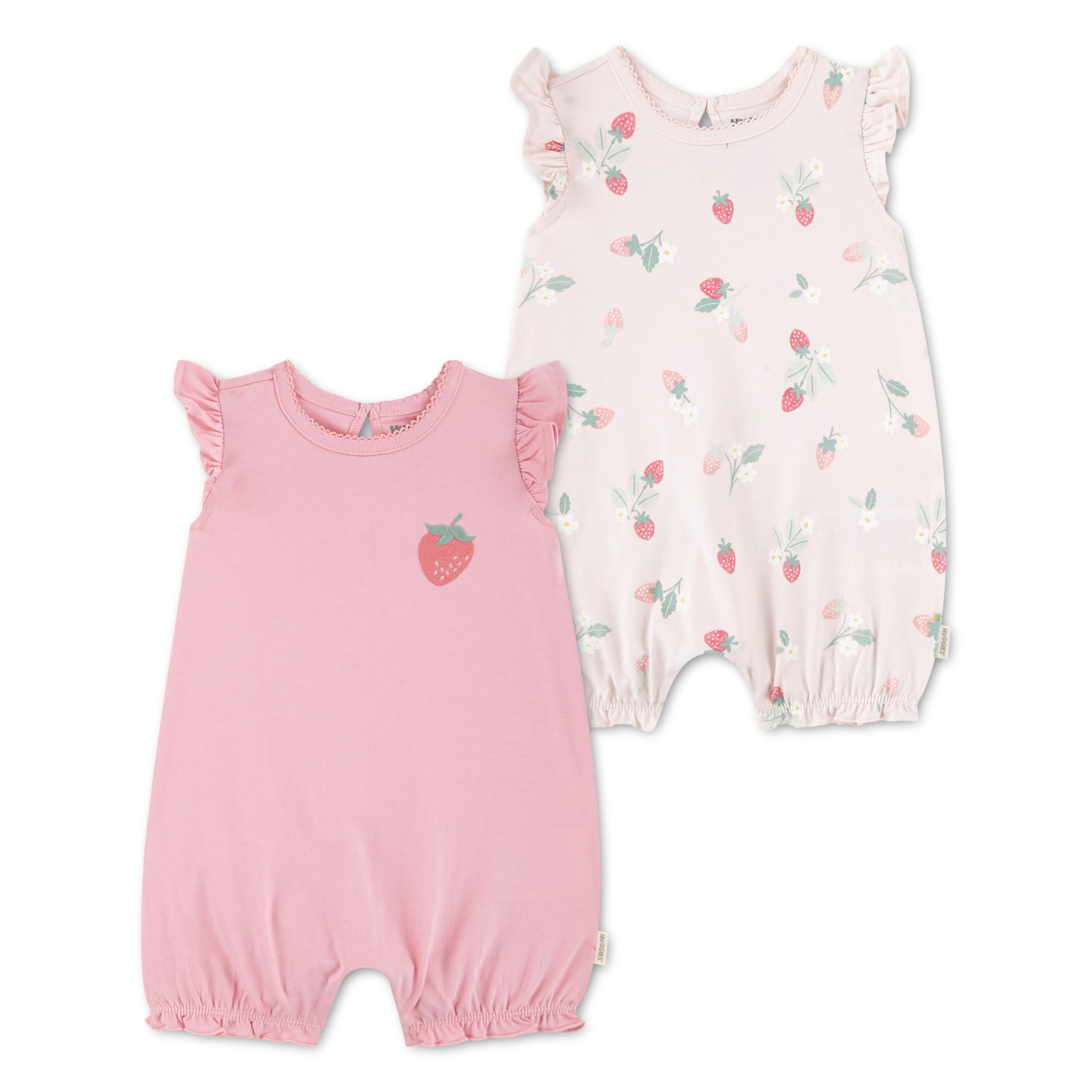 HUGGIES Baby - Mädchen Z3305 HUGGIES Strampler, 2 Stück (2er Pack)