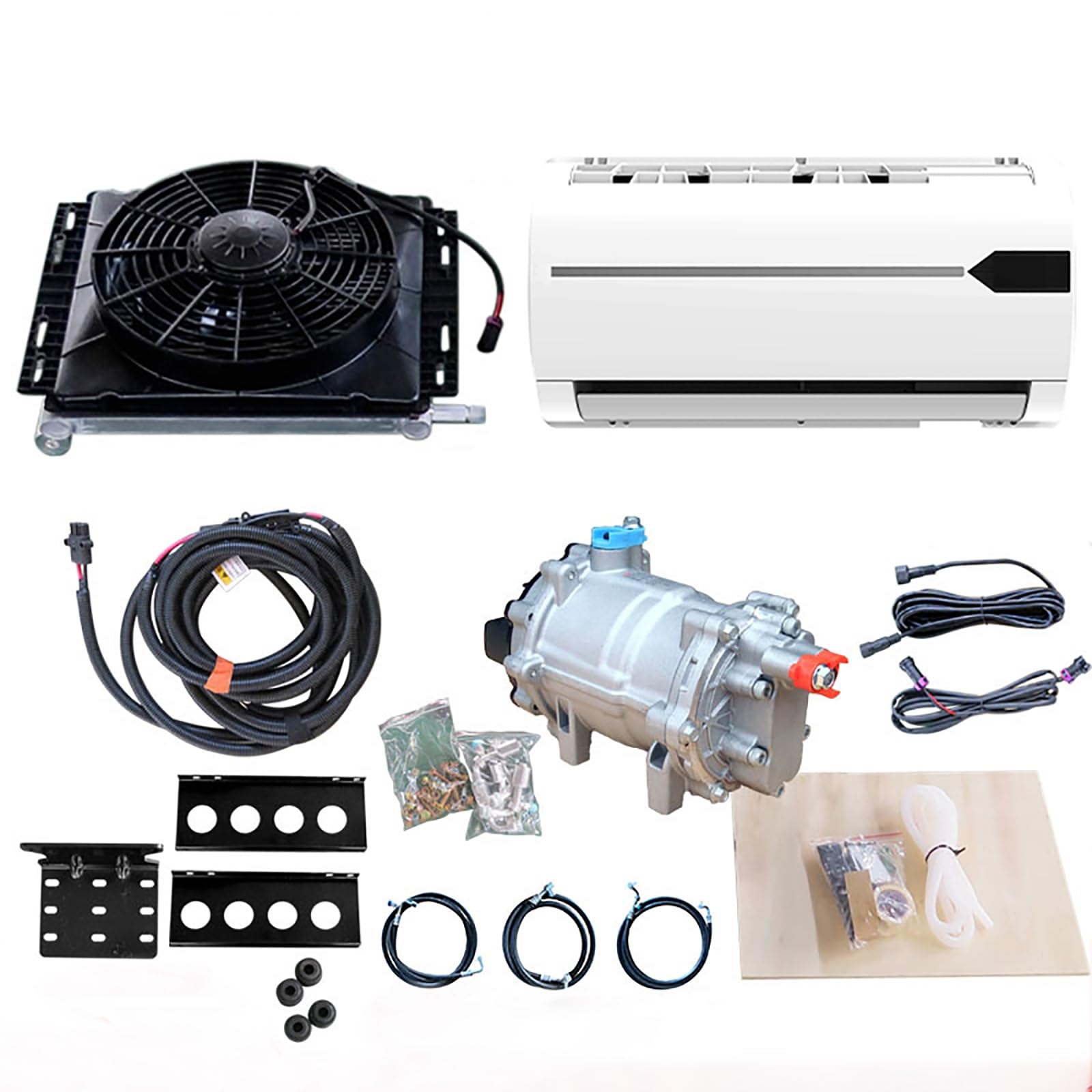 TIANQIHAO Universal 12V Silent Split Air Conditioner For Rvs, Trucks, And Campers - 6000Btu Cooling Solution