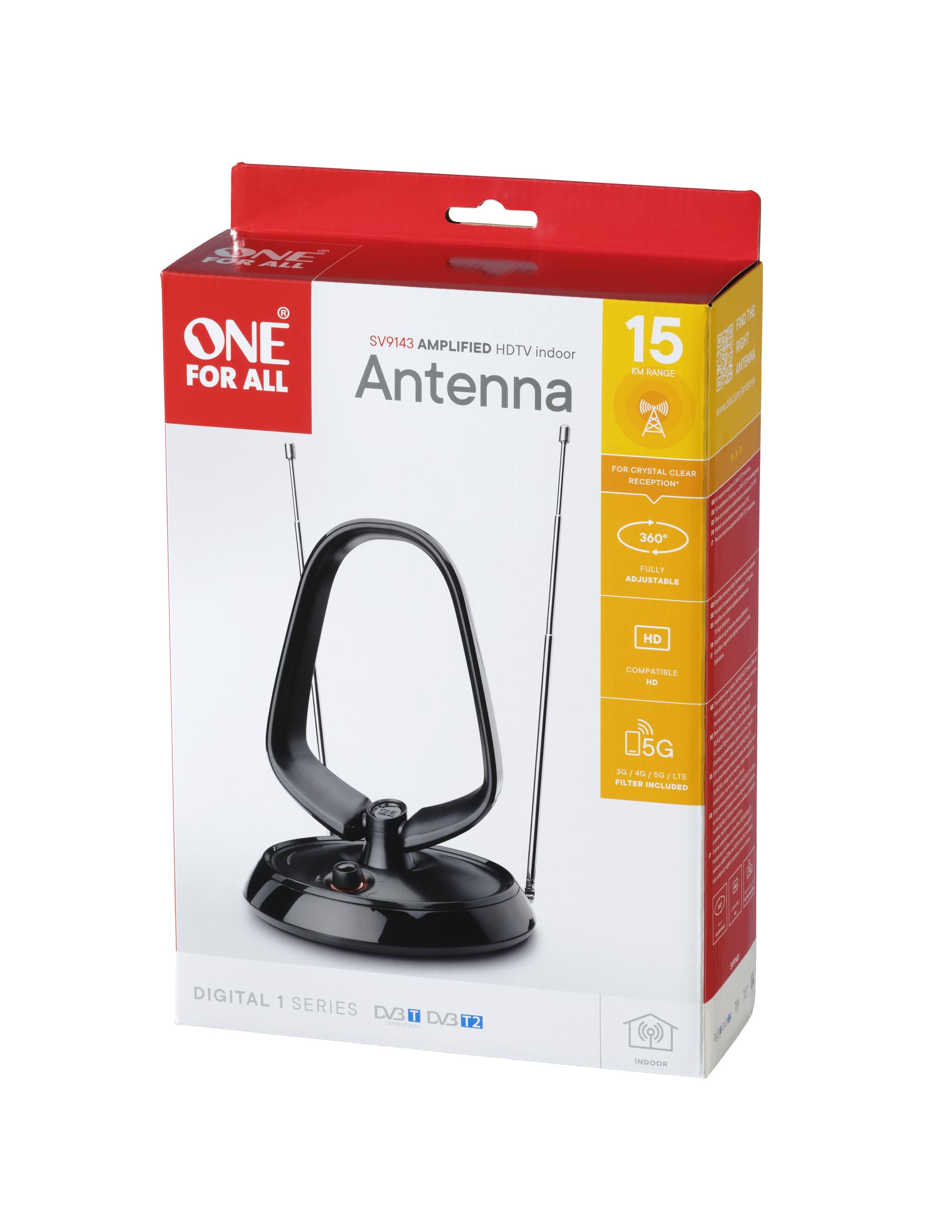 One DVB-T Antenne 43 dB