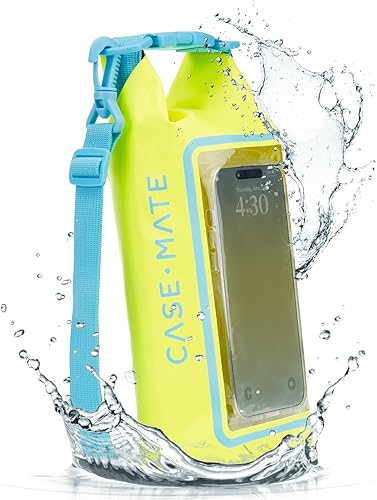 Case-Mate Citrus Splash Mini IP68 - Bolsa de cubo impermeable con tapa enrollable de 2 litros con bolsa impermeable para natación, kayak,