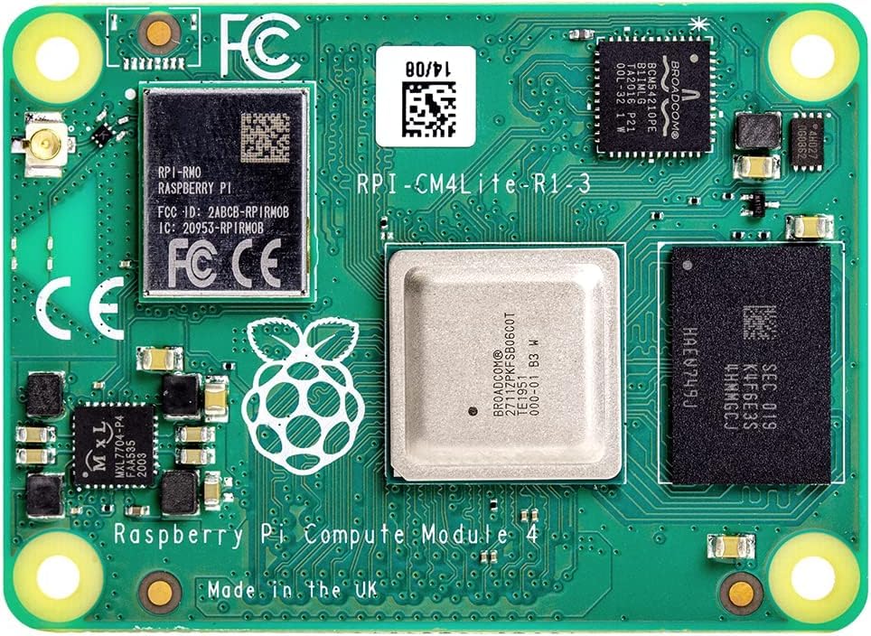 Raspberry Pi Compute Module 4 (CM4) 4 GB RAM eMMC 0 GB (Lite) 64
