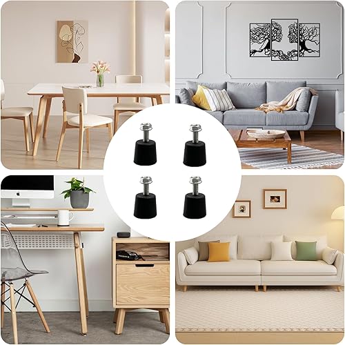 Miniatura 5 de YHOLSDAS Patas de goma atornillables para piezas de plancha de mesa Blackstone, accesorios de plancha para parrilla Blackstone de 22 pulgadas y