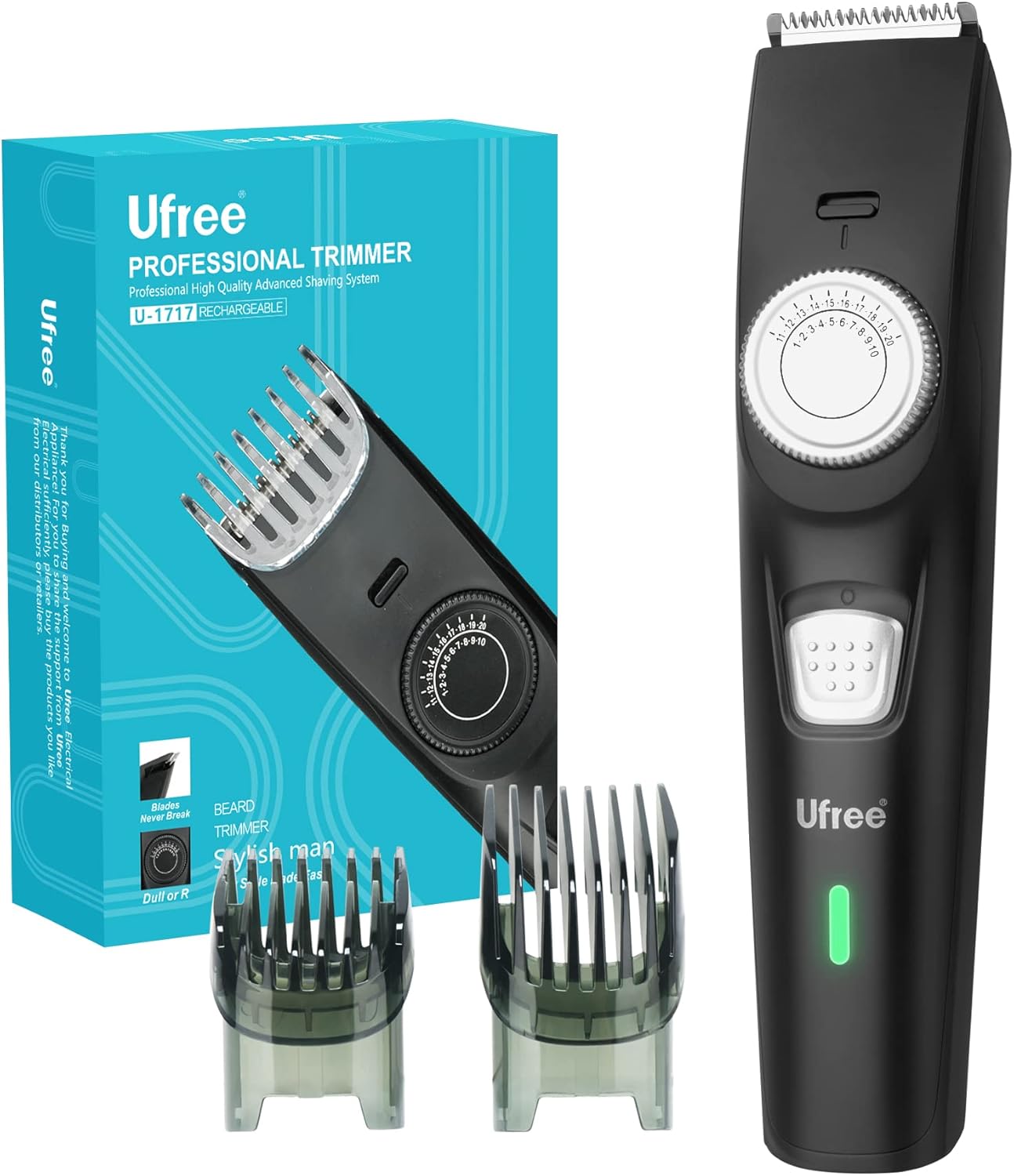 Ufree Beard Trimmer for Men Professional, Waterproof Electric
