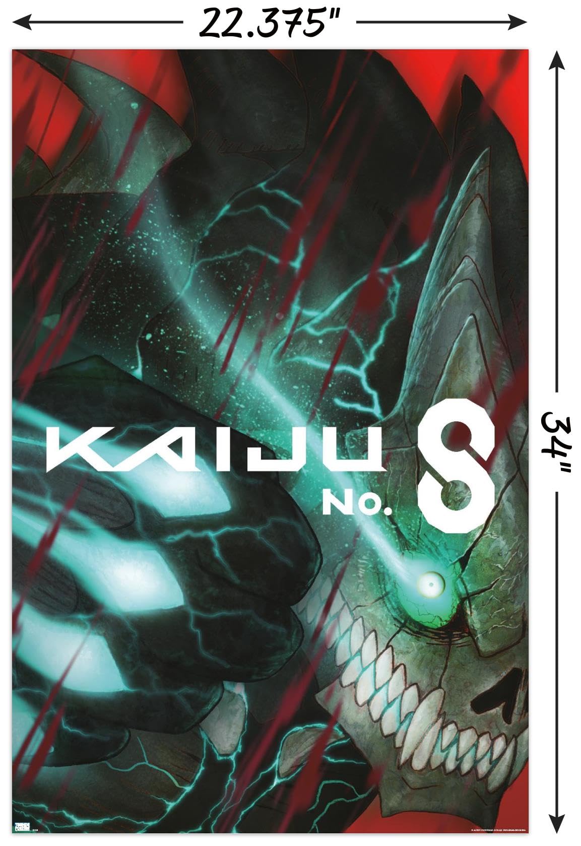 Amazon.com: Kaiju No. 8 - Key Visual 2 Wall Poster, 34L