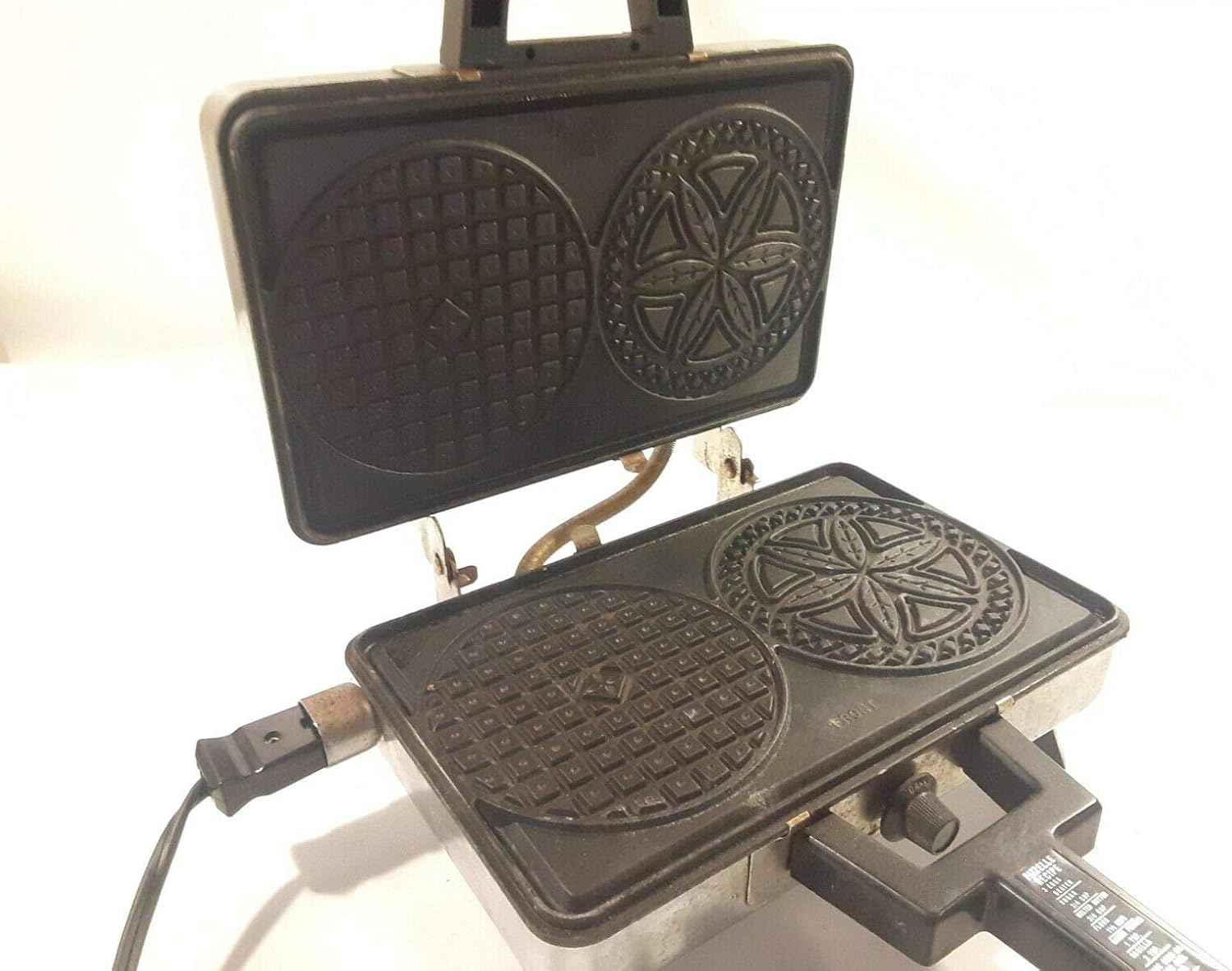 Rival Pizzelle Waffle Iron Maker Reversible Non Stick 95/2