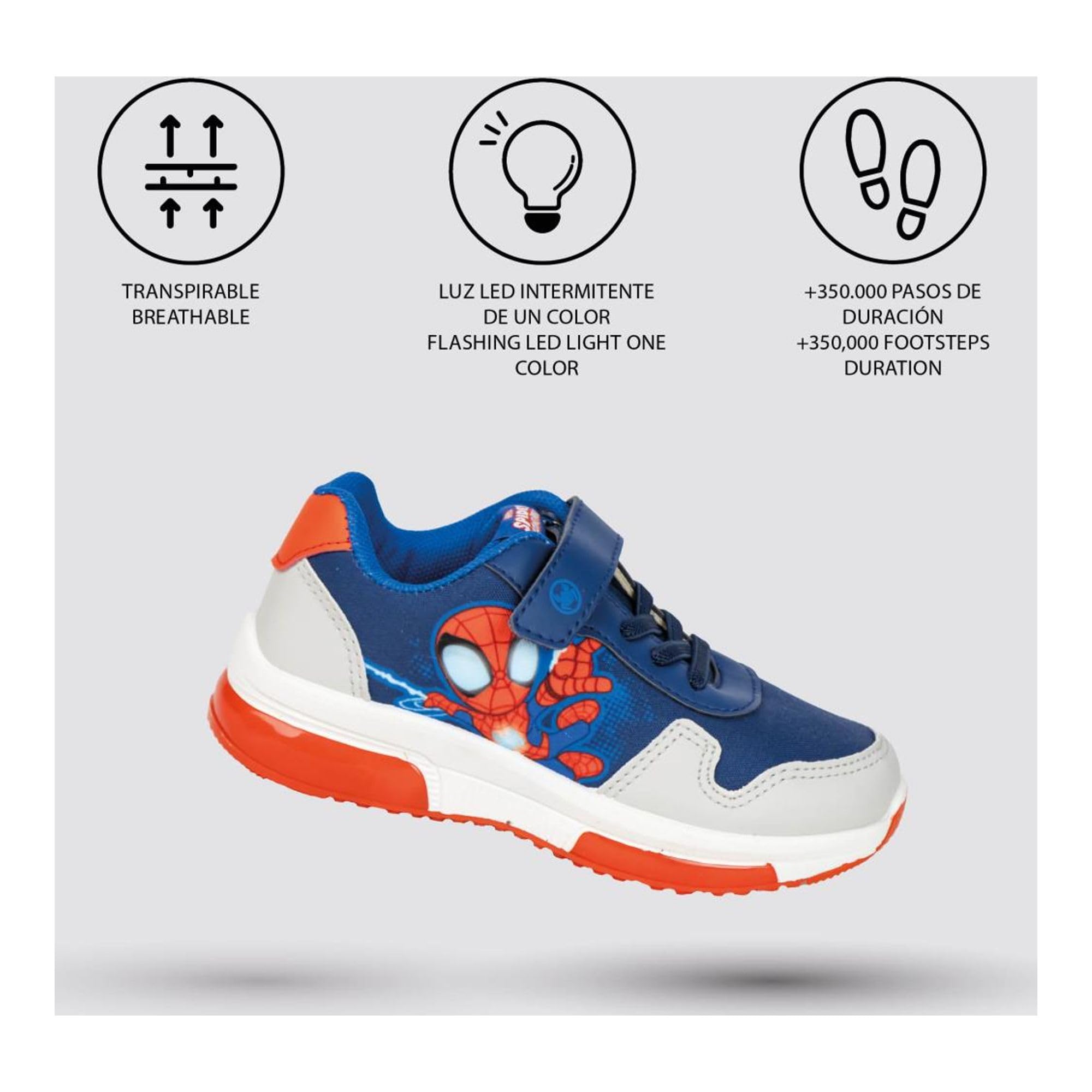 CERDÁ LIFE'S LITTLE MOMENTS Scarpe da Ginnastica per Bambini Spidey SneakerBambini e Ragazzi