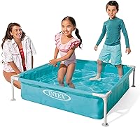 Vista 4 de Intex - Piscina infantil miniatura de vinilo duradero de 4 pies x 12 pulgadas, piscina sobre el suelo para niños y enseñanza para bebés de 3 años