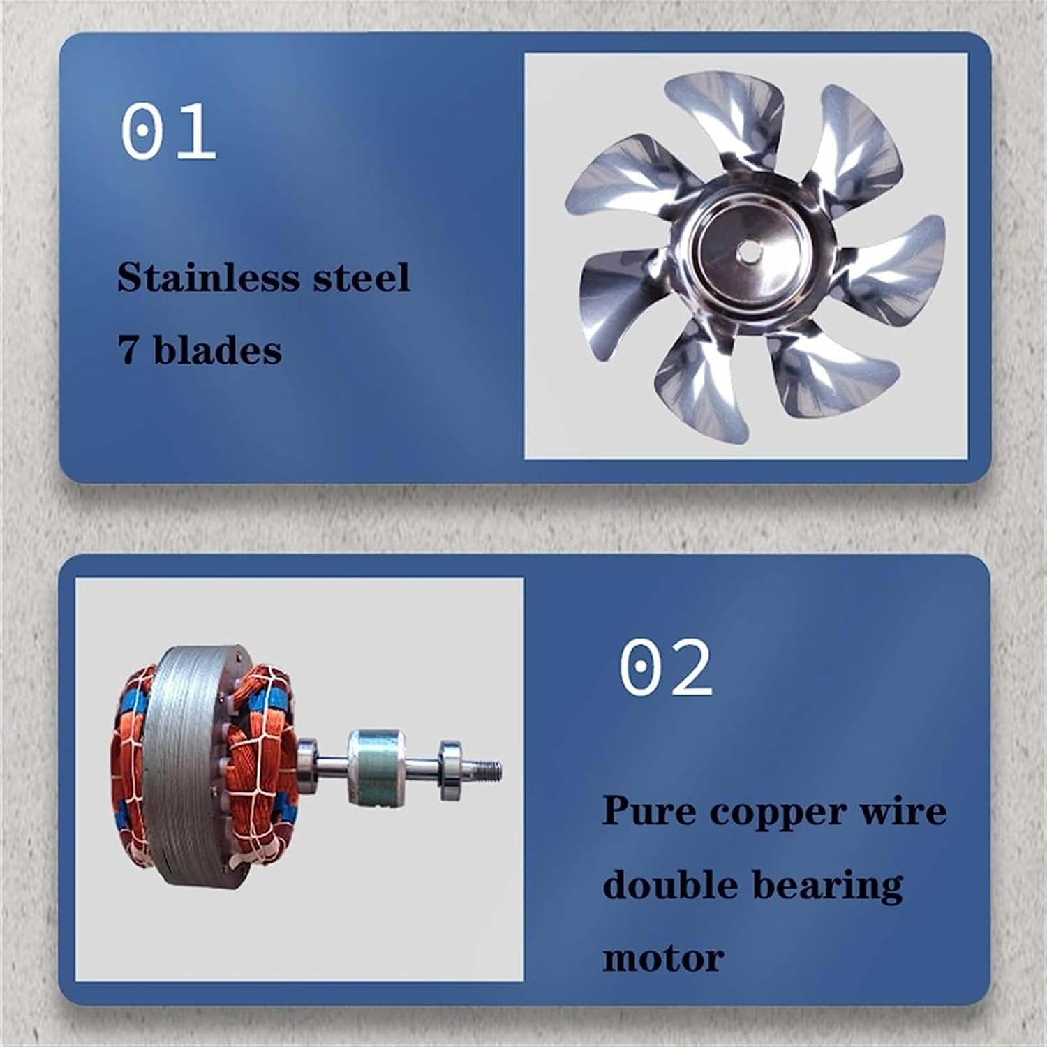 Generic 160W Explosion Proof Fan Exhaust Fan 12 Inch Kitchen High Speed Powerful Range Fumes Industrial Metal Durable Flow Fan,