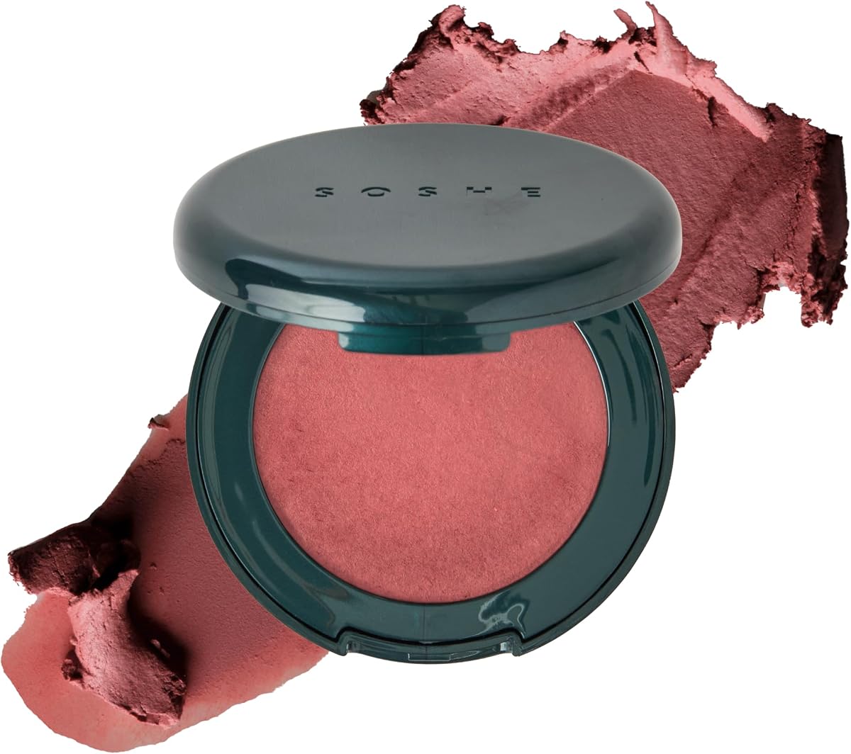 SOSHE Beauty - Blurring Pillow Blush | Featherlight, Cushiony, Cream to Powder Formula | Squalane, Cucumber Seed Extract, Ashwagandha Root | Vegan, Clean, Cruelty-Free (Rosy Rest, Dusty Pink)