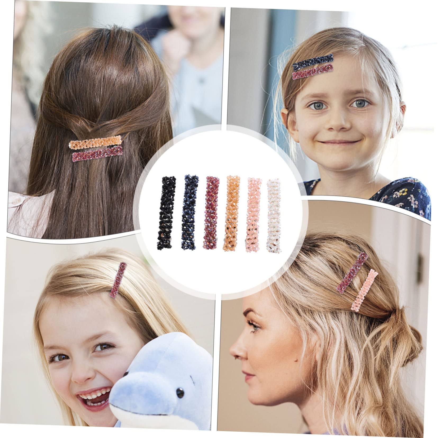 Beavorty Stk Haarnadel haarschmuck Haar Klammern haarklammet Federclips Haarklammern Haarspangen Kristallkopfschmuck frauen kopfschmuck Kopfbedeckung Ausgabekarte Federbügel Braut