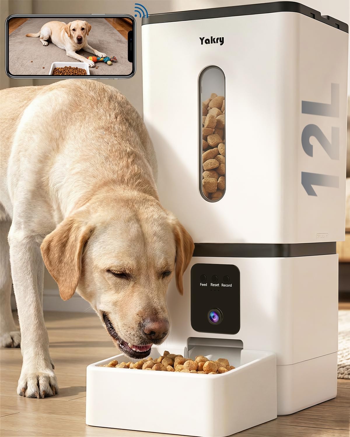 Automatic Dog Feeder Large Breed with Camera