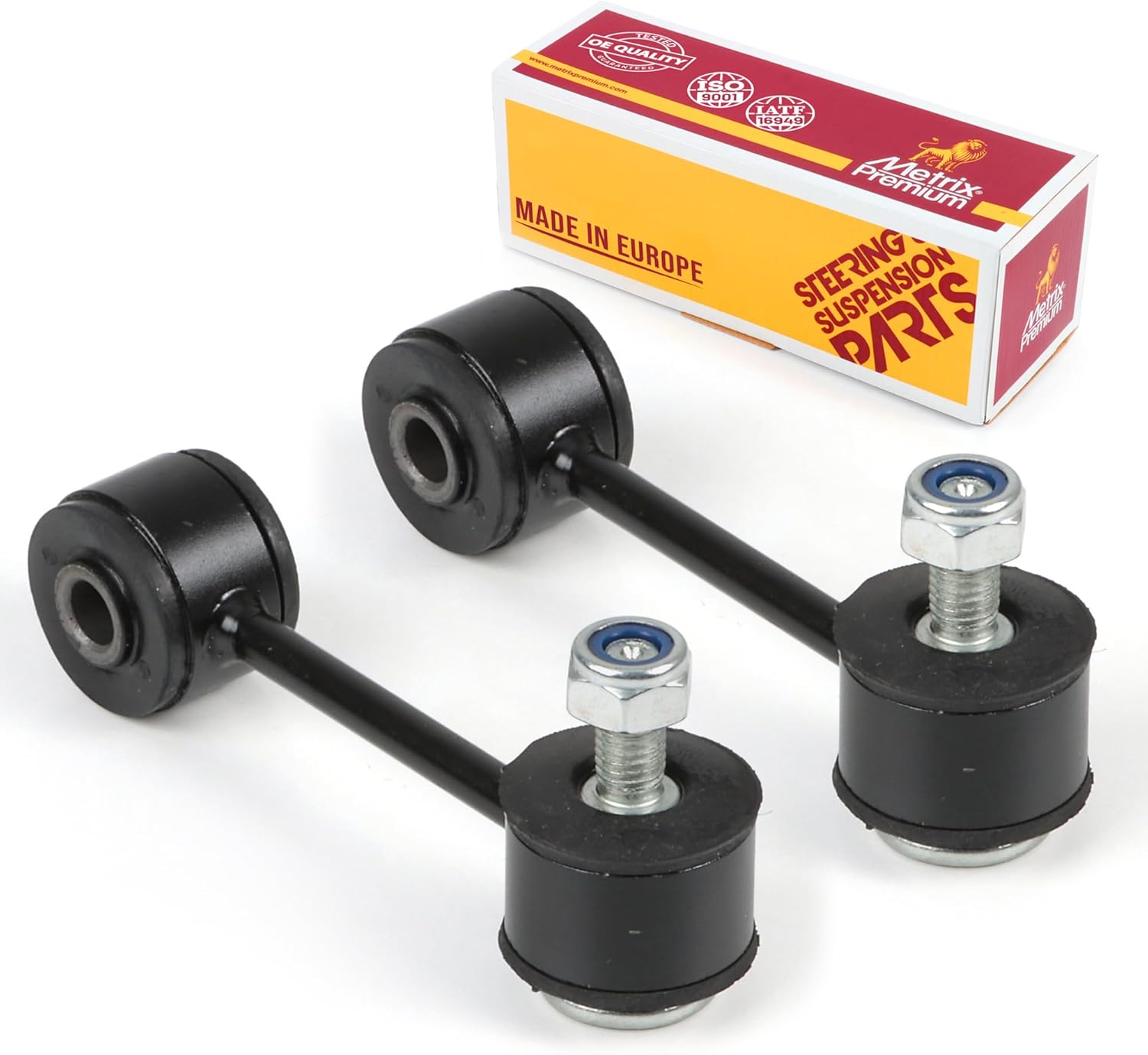 Metrix Premium Chassis Parts - 2 PC Front Sway Bar Stabilizer End Link Kit Fits 1998-2003 Audi A3, 2001 Seat Leon, 2000-2001 Volkswagen Beetle, 99-01 Golf, 00-01 Jetta, Replacement K90435