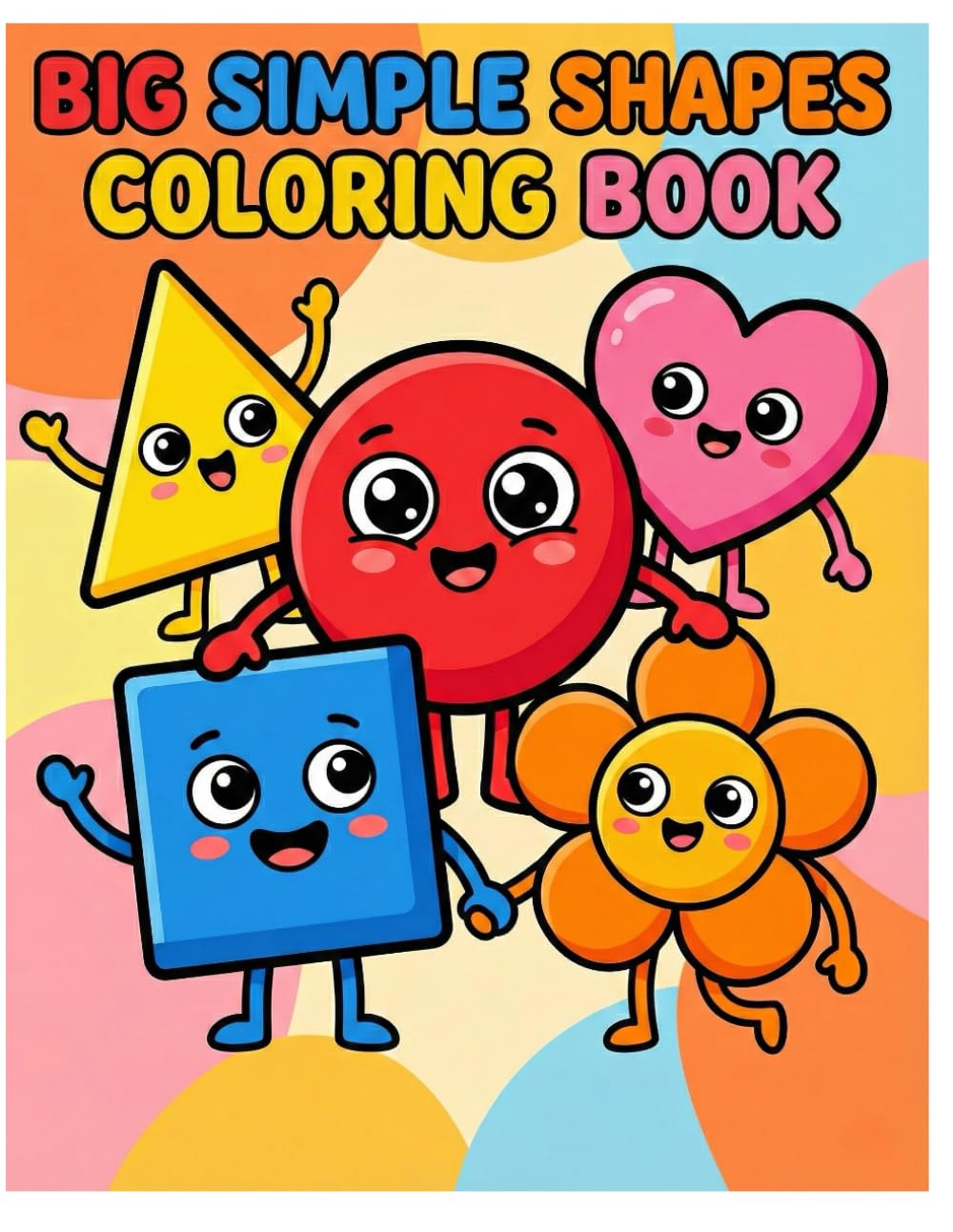 Big Simple Shapes Colouring Book