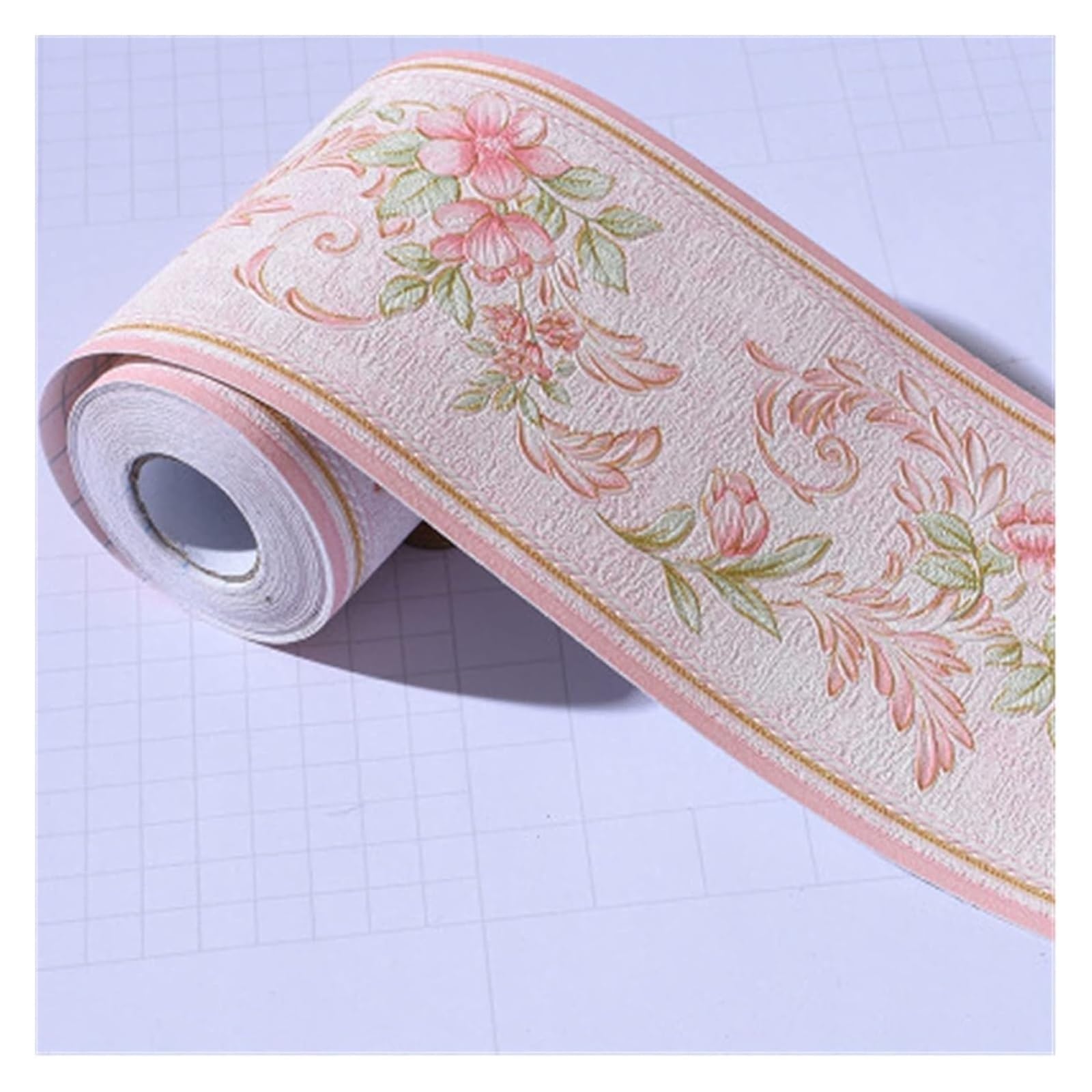 Bpabdeitr 14 Baseboard Skirting Border, Self-Adhesive Pvc Skirting Board Cover Wall Border Sticker 10Cm X 5M Multicolor(14)
