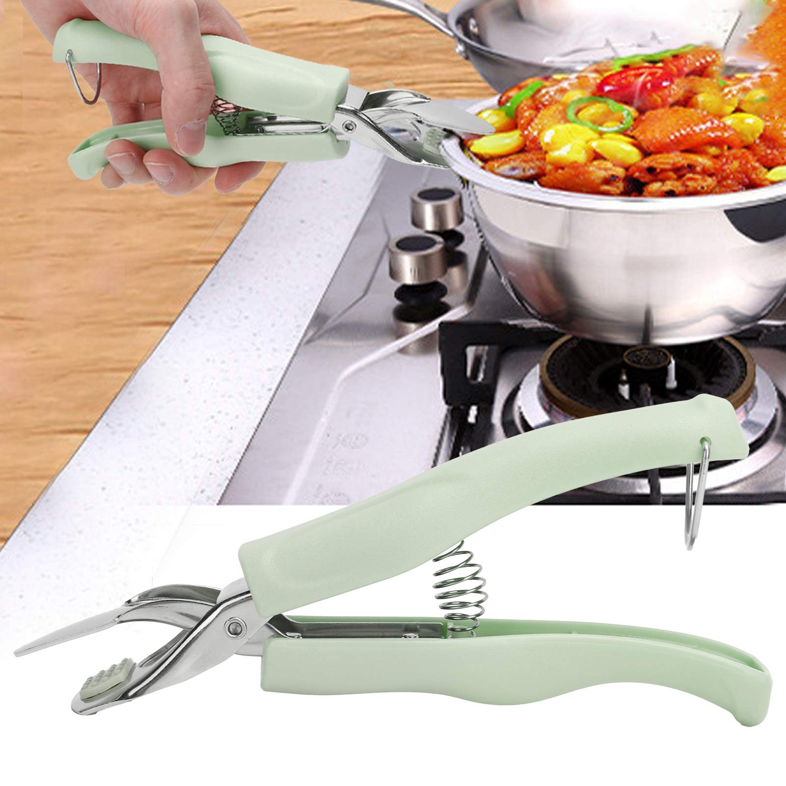 Pinza per piastra riscaldante da cucina Clip per ciotola in acciaio