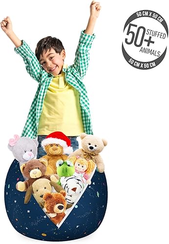 Miniatura 147 de Lunarable Silla de almacenamiento para adolescentes, coloridos patines de estilo retro, para actividades juveniles, para niñas y niños, divertido