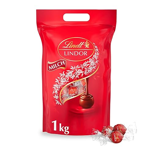 Lindt Lindor Milk Chocolate Truffles Large Pouch, 1kg
