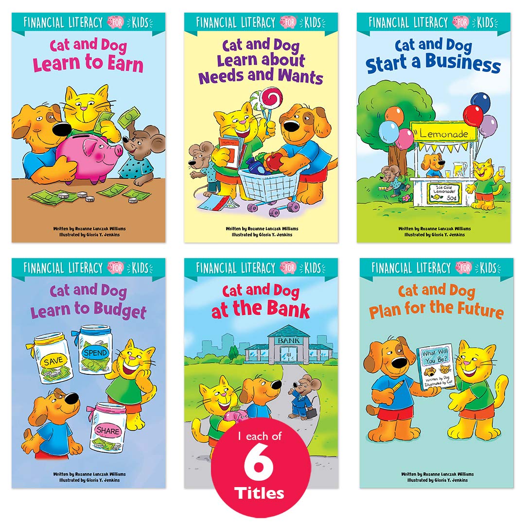 Creative Teaching Press Alfabetización financiera para niños, paquete de 6 libros (educación financiera para niños)