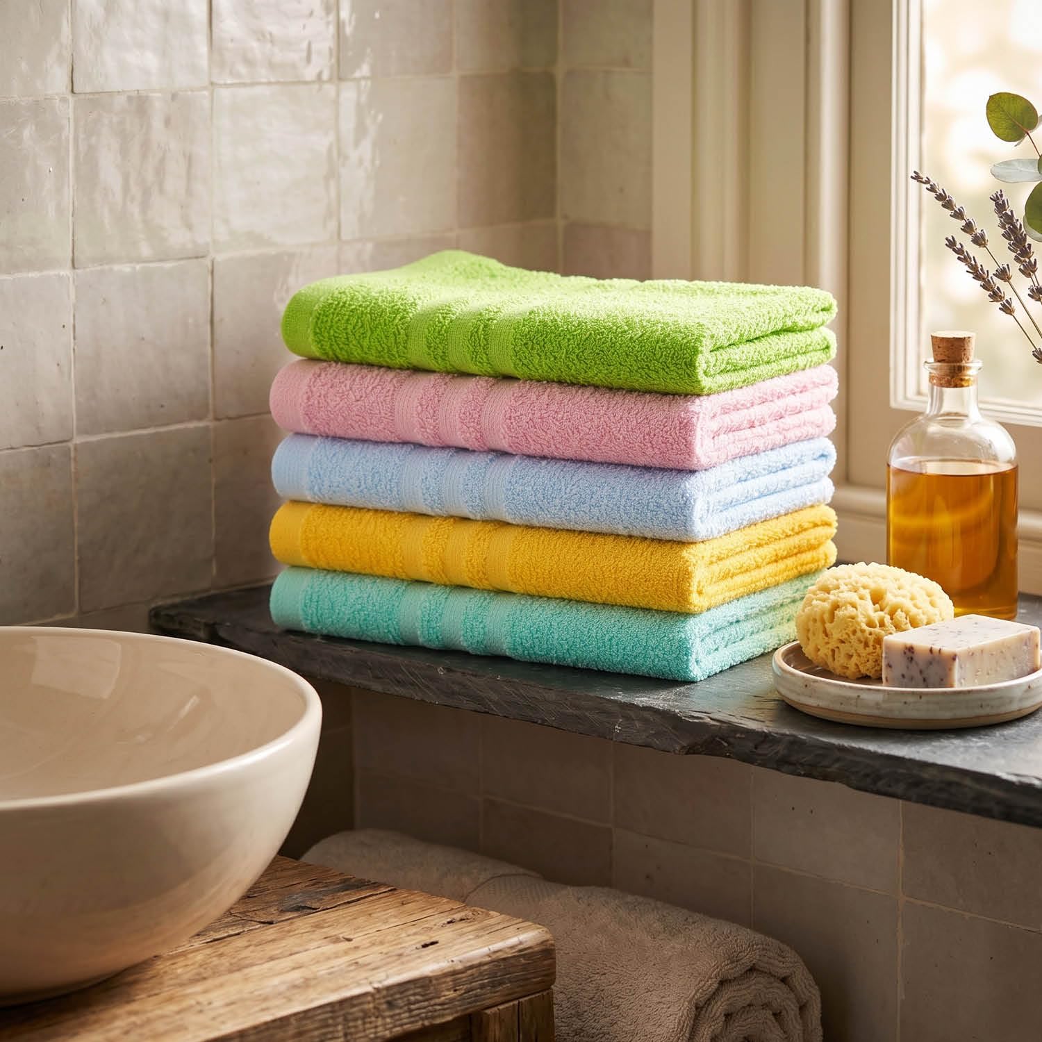 com-four® 30 x zestaw 10 myjek 30 cm, 100% bawelna, miekkie i chlonne