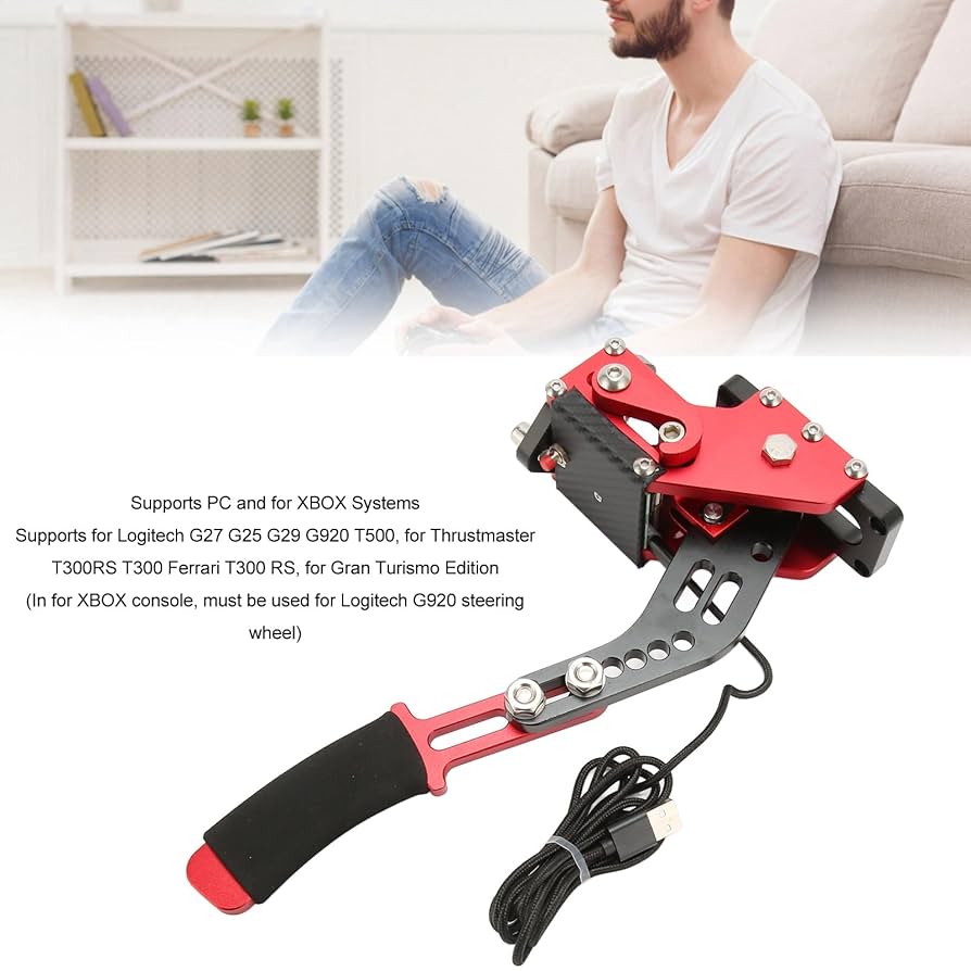 Simレーシングゲーム用64ビットプラグアンドプレイUSBハンドブレーキ Amazon.co.jp: Sim レーシングゲームハンドブレーキ、プラグ