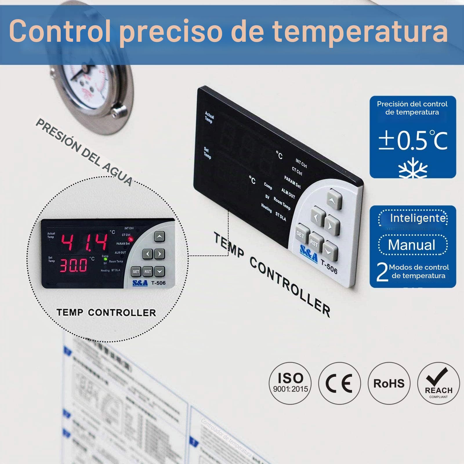 S&A CW-6200AN - Enfriador de agua industrial para tubo láser Co2 metal RF, tubo láser de vidrio Co2, husillo CNC, semiconductor, estado sólido, grabado láser de fibra