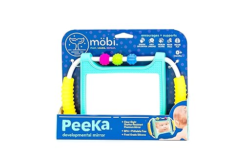 MOBI PEEKA - Espejo para el tiempo de la barriga Esenciales para tu bebé Tapete para el tiempo boca abajo Juguete para bebé de 0 a 6 meses