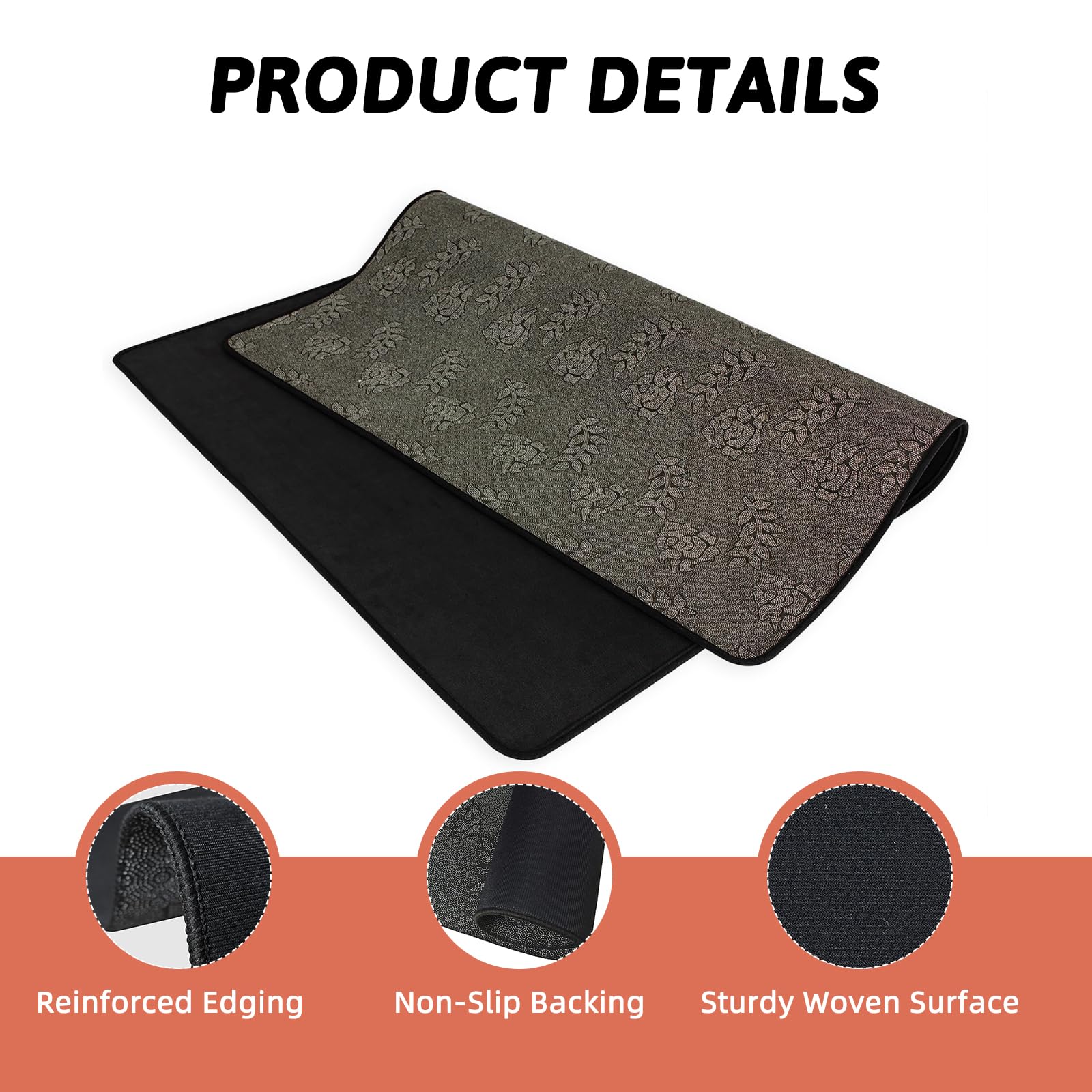 Tappeto antiscivolo per batteria, 120 x 160 cm, insonorizzato, per batteria elettronica/jazz, pedali per basso, protezione del pavimento, accessori per batteria